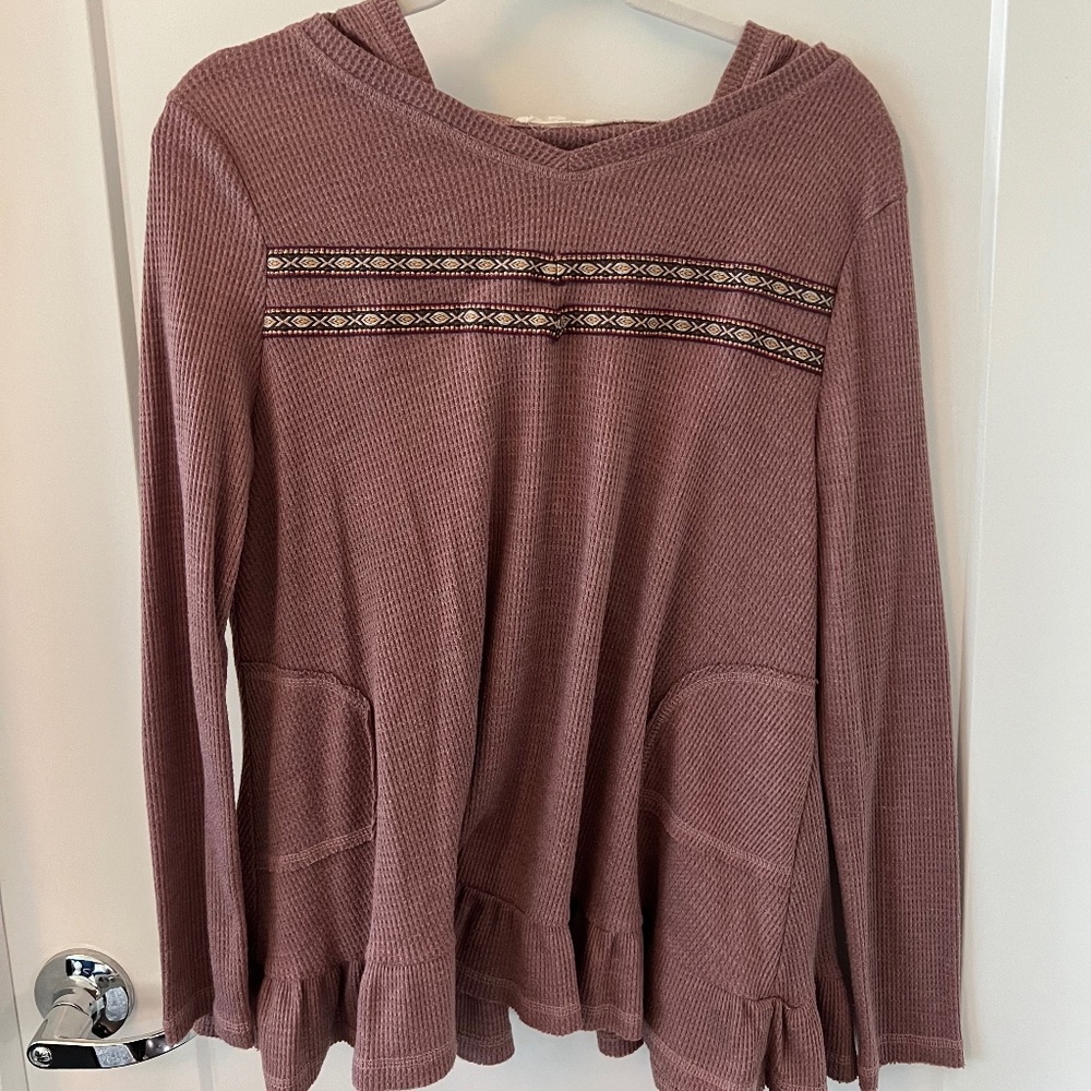 Boutique Spring Embroidered Hoodie